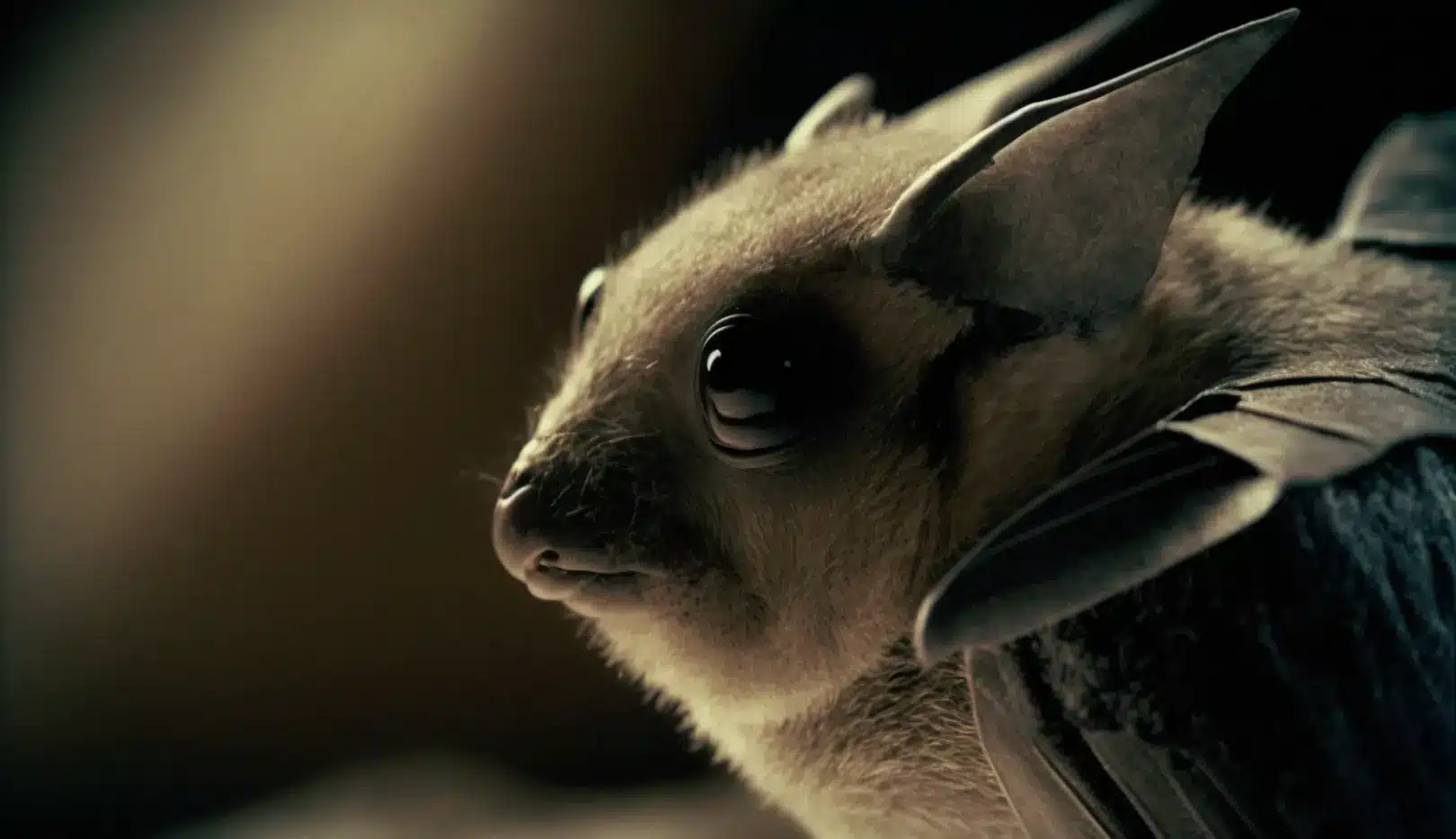 Close-up of a bat handled by a bat removal specialist in Owen Sound, Ontario, serving Grey-Bruce homeowners